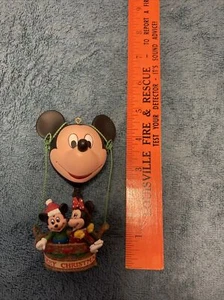 ENESCO 1992 Disney Christmas Is In The Air Minnie & Mickey Ornament  C1 - Picture 1 of 9