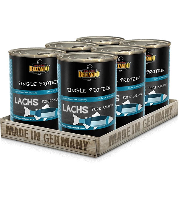 BELCANDO Single Protein Lachs 6x400g Nassfutter Feuchtnahrung Futter Hunde - Bild 1 von 1