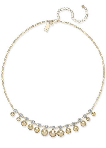 Mini collana Kate Spade New York ragazza dorata placcata oro WBRUE667 532258