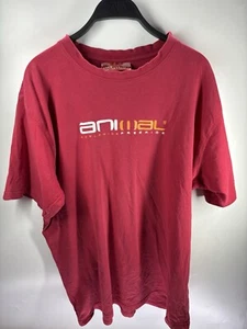 Animal T Shirt Mens XL Y2K Vintage Red Streetwear Skater - Picture 1 of 6