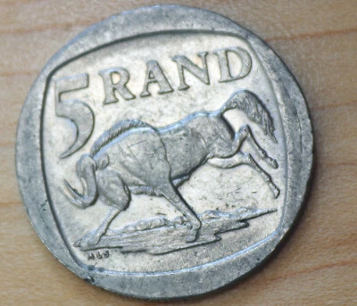 Южная Африка 1994 5 рандов гну - Изображение 1 из 2