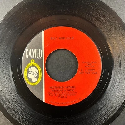 Billy & Lillie, Nothing Moves (Without A Push) / The Two Of Us 7" 45rpm Vinyl NM - Image 1 of 2