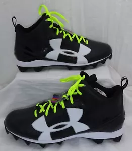 Under Armour Crusher RM Football Cleats Black & White Size 16 1286600-001 - Picture 1 of 6