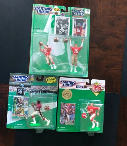 JOE MONTANA, JERRY RICE STARTING LINEUPS Cover