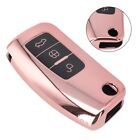Key Chain Replaces Rose Gold TPU 3 Button Accessory Key Parts Protective