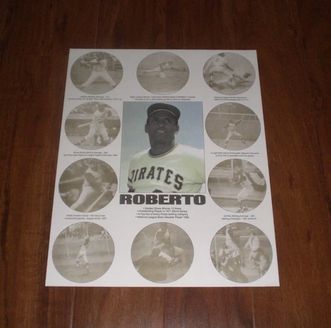 PITTSBURGH PIRATES ROBERTO CLEMENTE HIGH LIGHT POSTER Cover
