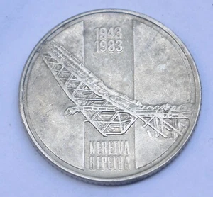 1983 Jugoslawien 10 Dinara Schlacht von Neretva Gedenkmünze - Bild 1 von 2