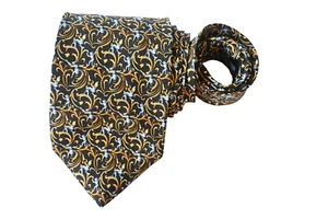 THE METROPOLITAN MEN'S TIE BLACK/FLORAL Width: 3.75" Length: 58" - Picture 1 of 3