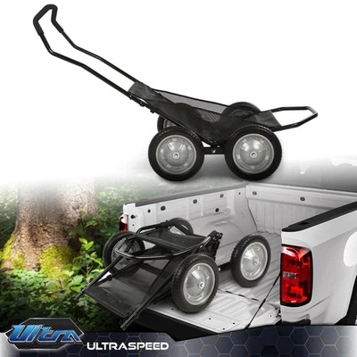 Carro de recuperación de juego de ciervos plegable multiuso de capacidad de 500 lb apto para Hawk Crawler Foto 1 de 4