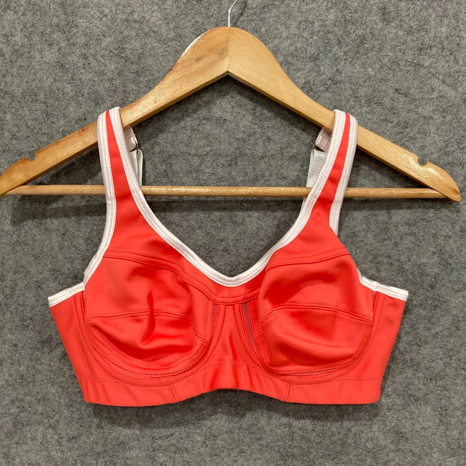 NUEVO Sujetador deportivo Bendon para mujer talla 12C coral con aros elástico 17701 Foto 1 de 4