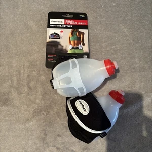 Perfect Dual Hydration Adjustable Belt Two 10oz Bottles Reflective BPA Free. NWT - Picture 1 of 4