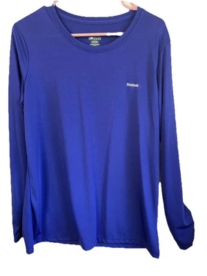 "Top para mujer Reebok talla grande XL entrenamiento juego seco manga larga real 44""x28""" Foto 1 de 4