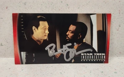 Star Trek Insurrection Soundbytes #33 cmdr. Brent Spiner 1998 firmado por datos Foto 1 de 4