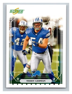 2006 Score #92 Teddy Lehman Scorecard #/750 - Image 1 of 2