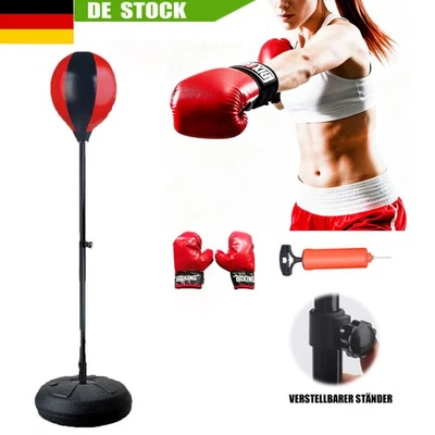 Standboxsack verstellbar Boxbirne Ständer Boxhandschuhe Punching Ball Schlagball - Bild 1 von 4