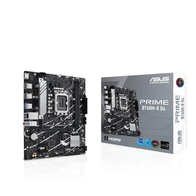 ASUS PRIME B760M-R D4 (Socket 1700/B760/DDR4/S-ATA 6Gb/s/Micro ATX) - Image 1 of 4