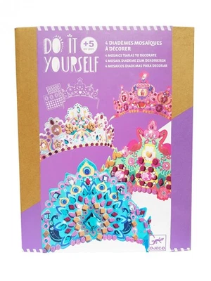 Djeco Do It Vous-Même Princesse Diadèmes Kit - Enfants Diadème Mosaïque - Image 1 of 2