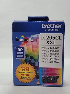 Brother LC205CL XXL Ink Cartridges (Cyan/Magenta/Yellow) Exp 05/2016 - Image 1 of 3