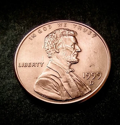 Lincoln Memorial 1999-D 1¢ centavo hermoso muy buen estado.  ENVÍO GRATIS Foto 1 de 2