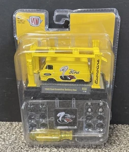 M2 Machines Yellow '65 Ford Econoline Delivery Van Die Cast Metal Model Kit 1:64 - Picture 1 of 6