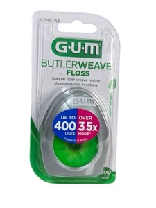 1 x GUM Butlerweave hilo dental fibra especial tejido 200yd nuevo - Imagen 1 de 2