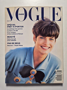 Magazine mode fashion VOGUE PARIS #693 fevrier 1989 Linda Evangelista