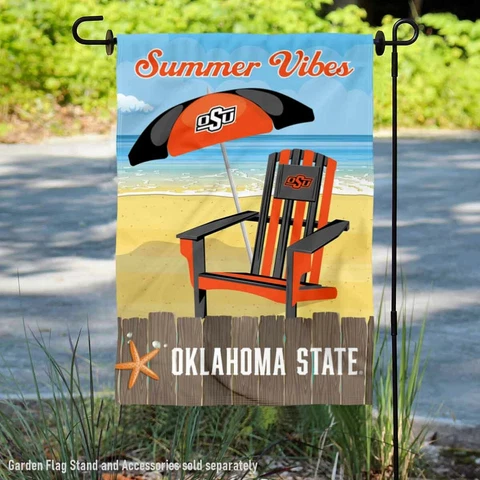 Oklahoma State Cowboys Summer Season Vibes Garden Flag and Yard Banner Cover