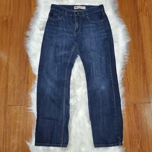 Jungen Teen Levis 505 Medium/Dunkle Waschung Blau Jeans 14 Normal 27x27 - Bild 1 von 5