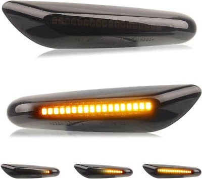 Luces LED de señal de giro para guardabarros delantero para BMW E60 E82 E83 E90 E92 E46 Foto 1 de 4