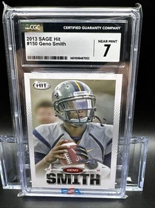 2013 Sage Hit Geno Smith CGC 7 - Picture 1 of 2