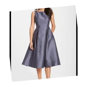 Adrianna Papell Nordstrom Size 12 Sleeveless Mikado Midi Dress with pockets - Picture 1 of 10