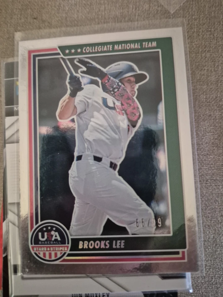 2022 USA Baseball Stars & Stripes Longevity Holo Silver #'d 66/99 Brooks Lee  - Image 1 of 1