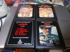 Atari 2600 Lot of 4 Combat. Maze, Video Olympics, and Yars' Revenge