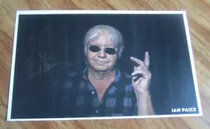 Foto firmada autografiada por músico de Ian Paice 5X8 púrpura profundo - Imagen 1 de 4