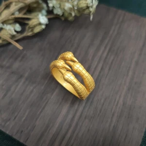 Anillo Garra de Águila Plata 925 Mujer Oro Joyería Dije Accesorios Naturales - Imagen 1 de 9