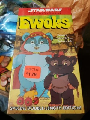 1990 Vintage Star Wars Ewoks Cartoon VHS Tape Factory Sealed NEW Unopened - Image 1 of 4