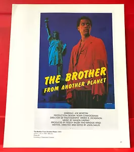 The Brother From Another Planet Movie/Film Poster Art PICTURE / PRINT 12" x 9.5" - Imagen 1 de 3