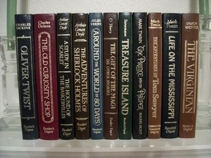 Reader's Digest: The World's Best Reading Set of 11 - Twain, Dickens, Stevenson - Picture 1 of 11