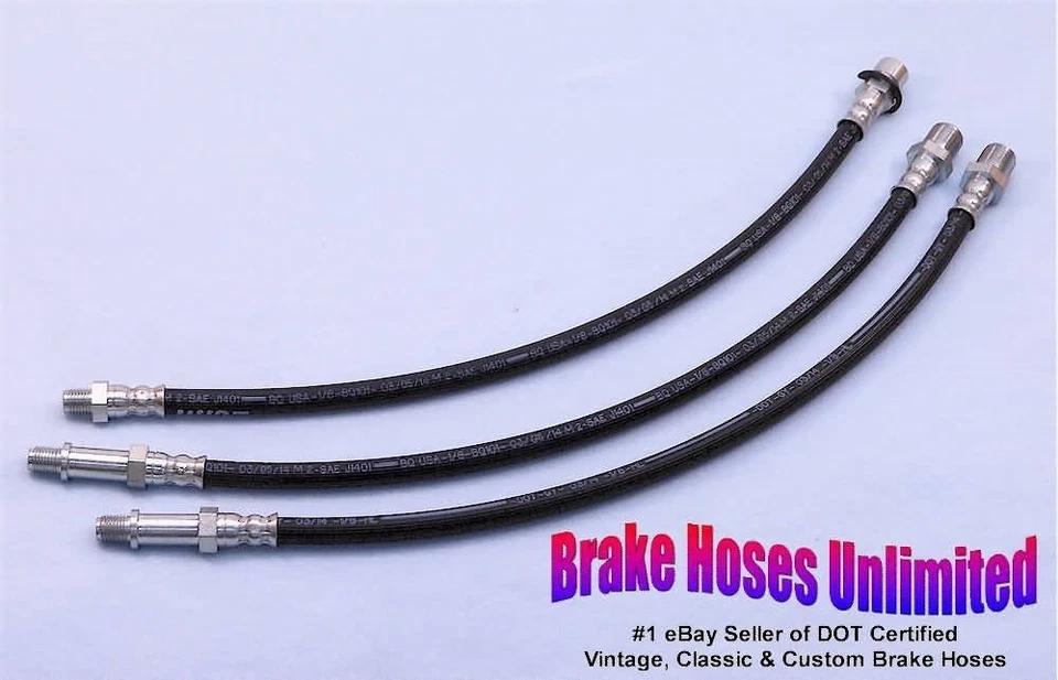 JUEGO MANGUERA FRENO GMC Truck 1/2 Tonelada, 102S 4x4 - 1958 1959 Foto 1 de 1