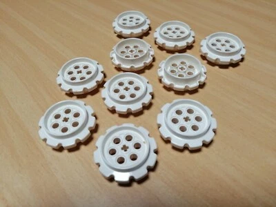 LEGO TECHNIC 10 Stück Räder Raupenantrieb weiß / Raupenkette TECHNIK - Bild 1 von 4