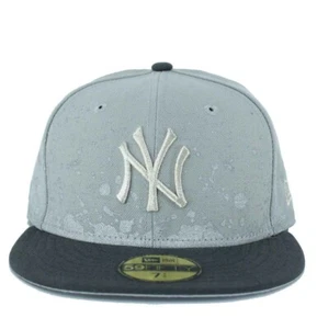 New Era 59FIFTY NY Yankees Ajusté Bouchon Gris Splatter Modèle Chapeau, Urban - Bild 1 von 3