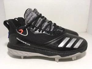 Adidas Icon V Speed Trap Black Silver EE4127 Men's Baseball Cleats Size 8 - 8.5 - Picture 1 of 5