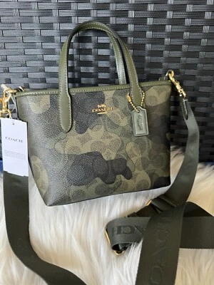 NWT Coach City Mini Tote Bag In Signature Camo  CW033 - Image 1 of 4