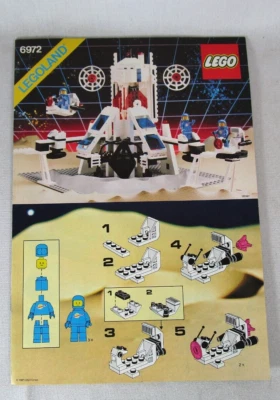 Lego 6972 Polaris I Space Lab Instruction Manual ONLY Vintage Space Legoland - Image 1 of 4