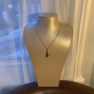 Handmade Ruby  Pink color Gemstones Gold Necklace 17.5 in” - Picture 1 of 5