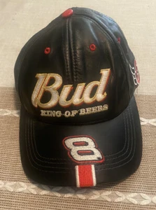 NASCAR Lederkappe Dale Earnhardt Jr Bud King Of Beers 8 Chase Budweiser Mütze - Bild 1 von 8