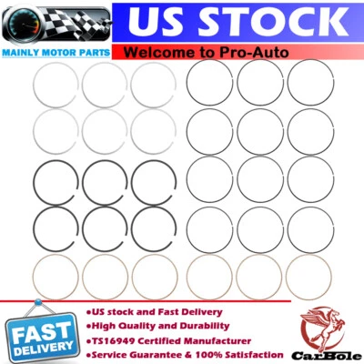 Anillos de pistón de motor para Land Rover Jaguar F-Pace F-Type XE XF XJ 3,0 L AJ126 STD Foto 1 de 4