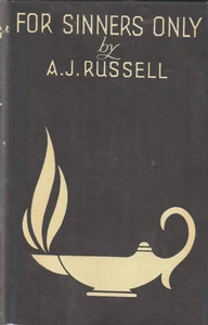 For Sinners Only by A. J. Russell, 1942 HC w/dj, Oxford Group, 1942 replica dj - Picture 1 of 5