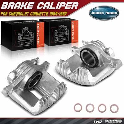 Pair Front Brake Calipers for Chevrolet Corvette 1984 1985 1986 1987 14105945 - Image 1 of 4