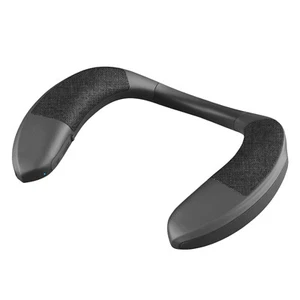 Neck Mounted Band Wearable Wireless Bass-Bluedio Bluetooth Speaker Black - Picture 1 of 10